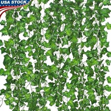 Artificial Ivy Vines 84ft Garland Green Leaves Indoor Outdoor Party Decoration