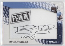 2018 Panini Day Manufactured Patch Auto Taywan Taylor #TT Patch Auto 1j8