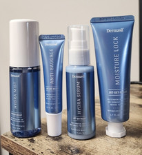 Dermasil Jet-Set-Reset Hydra Mist Serum Moisturizer Eye Cream Set 1.7 fl oz