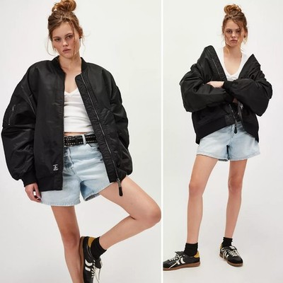 NWT SOLD OUT Free People Alpha Industries Oversized MA-1 Mod Flight Jacket XL 