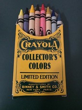 New Crayola Collector's Colors Limited Edition 8 Crayons 1991 Made In USA