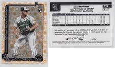 2025 Topps Series 2 Holiday Seth Halvorsen #597 Rookie RC