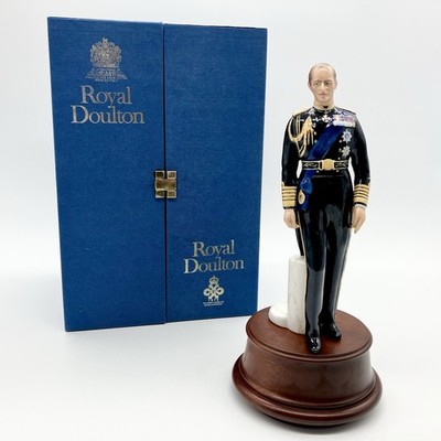 Royal Doulton Prinz Philip Figur HN 2386 mit Präsentationsbox & Sockel Top