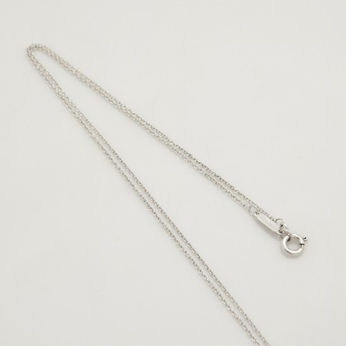Authentic Tiffany & Co. Notes Diamond Bar Necklace Pendant 16.1" Silver w/Pouch - Picture 7 of 12