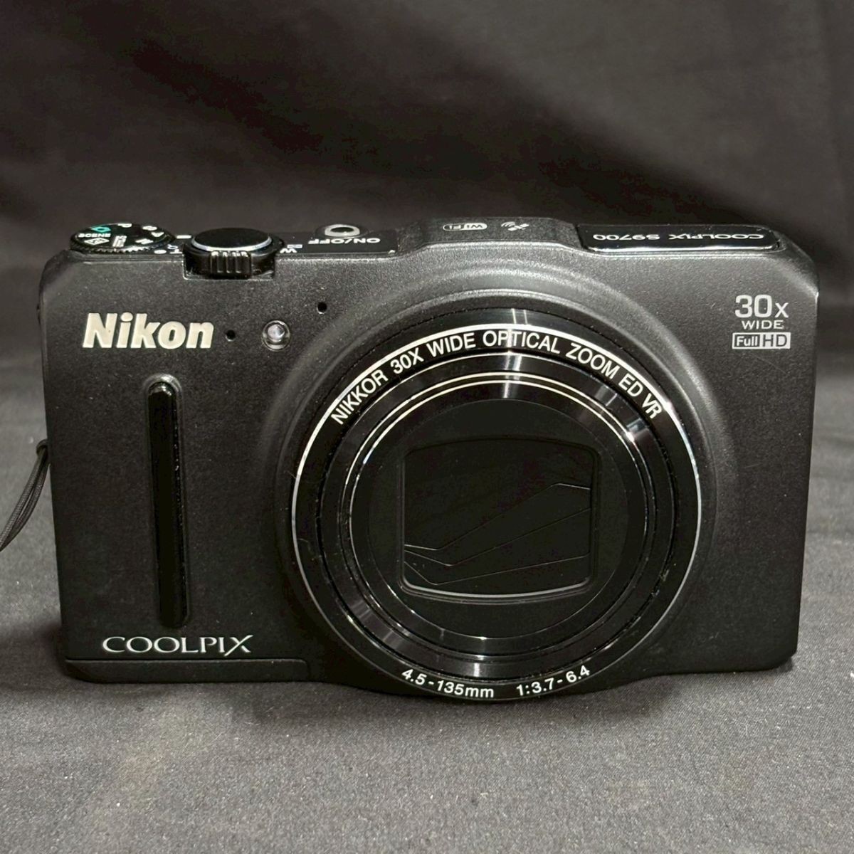 Nikon COOLPIX S9700 Compact Digital Camera Black Working Used from