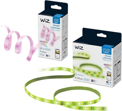 Wiz LED Strip Starter Kit (6.6 ) and Extension (3.3 ) - Smart- Full-Color- Low-V