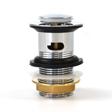 Xcel Home Geschlitzter Chrom Click Clack Waschtisch Ablaufgarnitur - 1er-Pack,