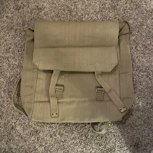 Vintage 1942 WW2 Great Britain Field Army Backpack Bag 1940s Military