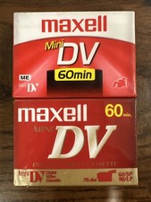 2 - MAXELL Mini DV Tapes 60 Min DVM60SE for Video Camera Camcorder SEALED 