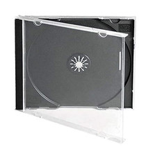 50 CD Jewel Cases Standard 10.4mm, Single 1 Disc Black Lot - FREE SHIPPING 