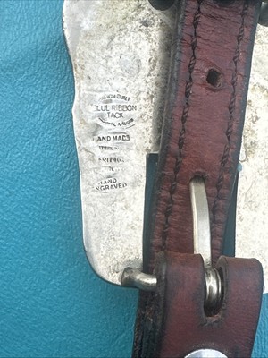 Blue Ribbon Tack Sterling Silver Buckle Set 1 Ear Leather  display picture 1
