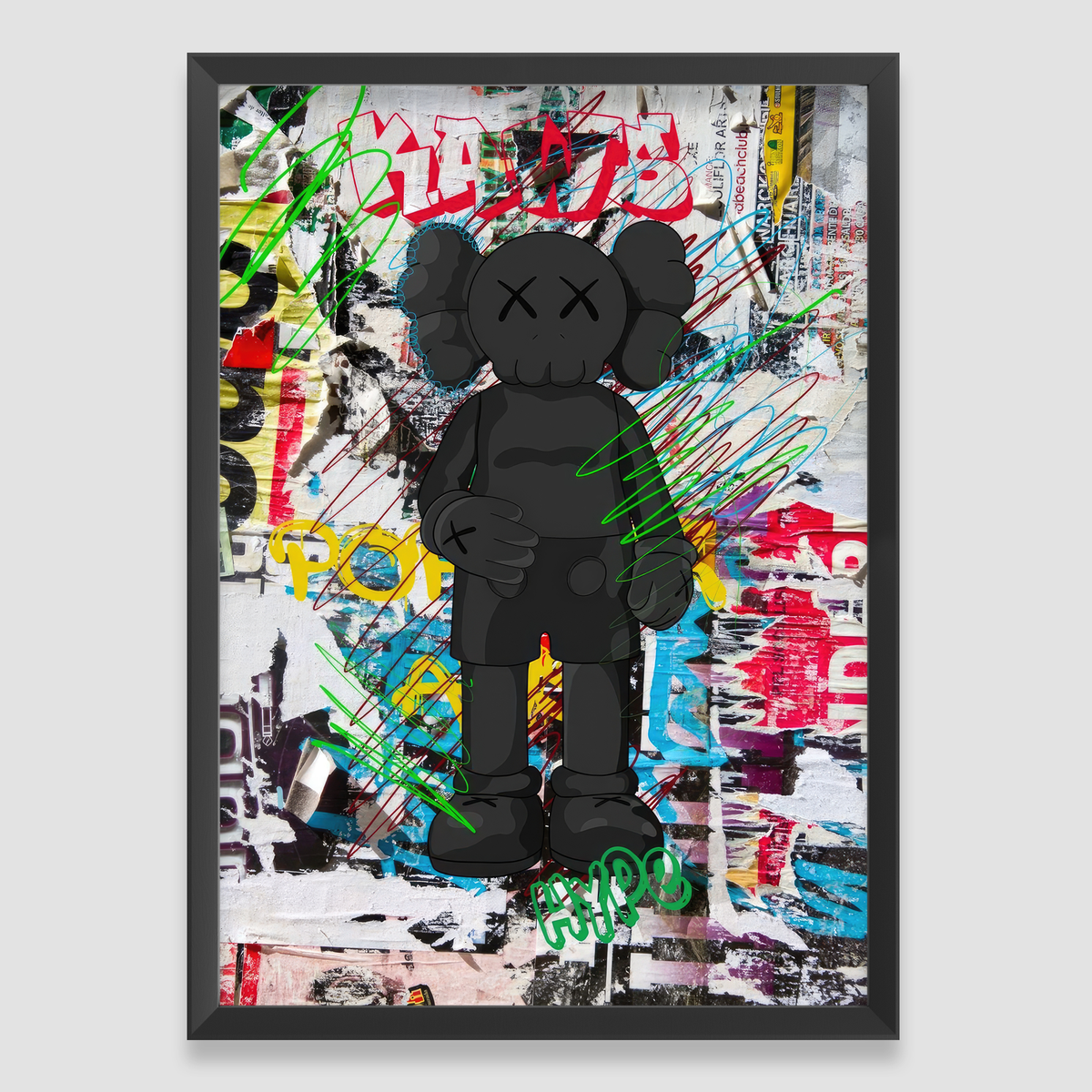 Kaws ポスター KAWS Street Art Wall Art Poster Print Gift Home Bedroom Pop