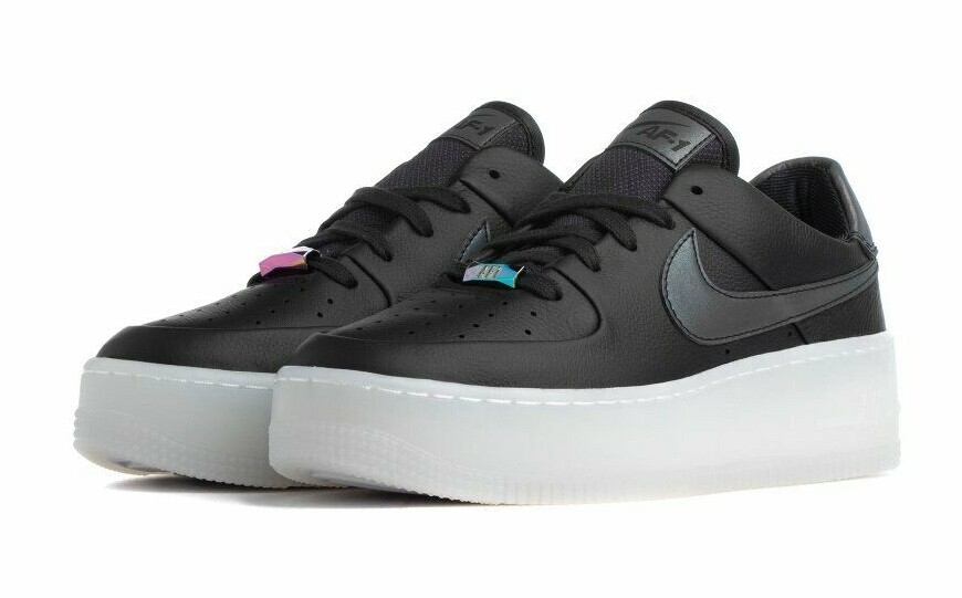 nike air force 1 black sage low