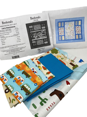 MountainPeek Creations Camping Theme Quilt Pattern and Fabric 54.5''x 64.5'', NIP