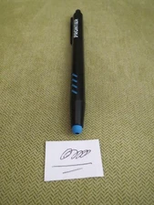 Frontier Airlines Black w/Blue Retractable Ballpoint Pen, Stylus Tip, Black Ink