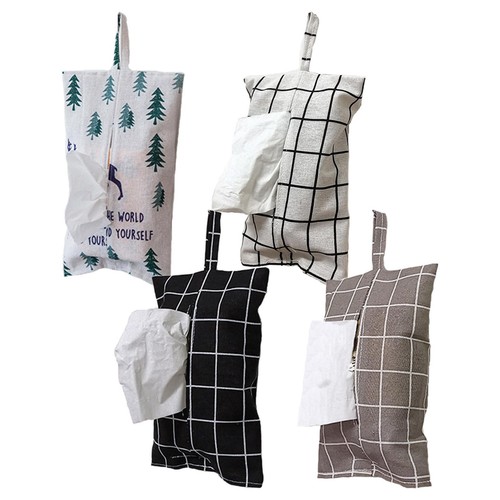 Car Tissue Holder Wall Travel Tissue Dispenser Hanging Tissue Holder Napkin Case