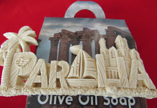 Authentic Greece  Athens 3D Magnet Acropolis  Set with Olive Oil Soap