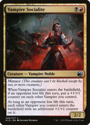 MTG Magic the Gathering Vampire Socialite (249/553) Innistrad Midnight Hunt LP