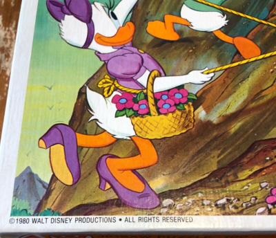 VINTAGE 1980 Whitman Walt Disney DONALD DUCK DAISY & NEPHEWS