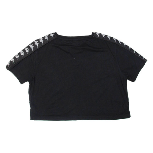 KAPPA T-shirt donna cropped nera M - Foto 3 di 6
