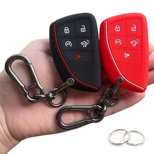 	TANDRIVE Key Fob Cover for 2022 2023 2024 2025 Chevy Silverado 1500 GMC Sierra	