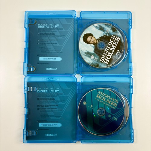 LIKE NUEVO Lote Blu-Ray SHERLOCK HOLMES & A GAME OF SHADOWS 2-Películas Set - Imagen 3 de 6