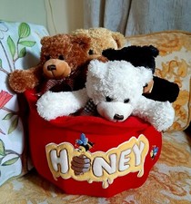Melissa  Doug Bears in a Honey Pot Plush