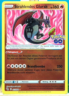 POKEMON - Pokemon GO - Strahlendes Glurak - 011/078 - deutsch
