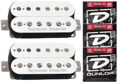 Seymour Duncan Distortion Mayhem TB-6 Trembucker & SH-6n White ( 3 STRING SETS )