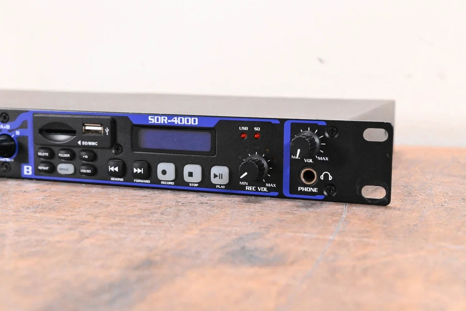 VocoPro SDR-4000 Dual Digital USB/SD Audio Recorder CG01JJX - Image 2 of 4