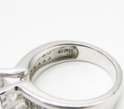 925 Sterling Silver  Faceted White Cubic Zirconia Band Ring Sz 7  RG3267 — photo 6