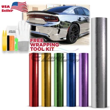 Chrome Glitter Sparkles Shine Vinyl Wrap Sticker Decal Bubble Free Sheet Film