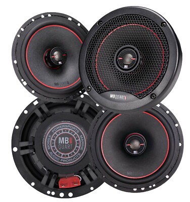 4x MB Quart RK1-116 400 Watts 6.5'' Reference 2-Way Coaxial Car Audio Speakers