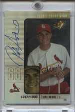2000 SPx #92 Rick Ankiel RC SP # 1317/1500 Rookie Young Star St Louis Cardinals