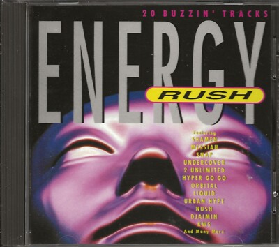 VARIOUS - Energy Rush (Dino Entertainment #DINCD 53 - UK, 1992)