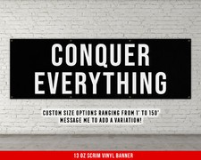 Motivational Home Gym Banner - Large Quote Wall Art