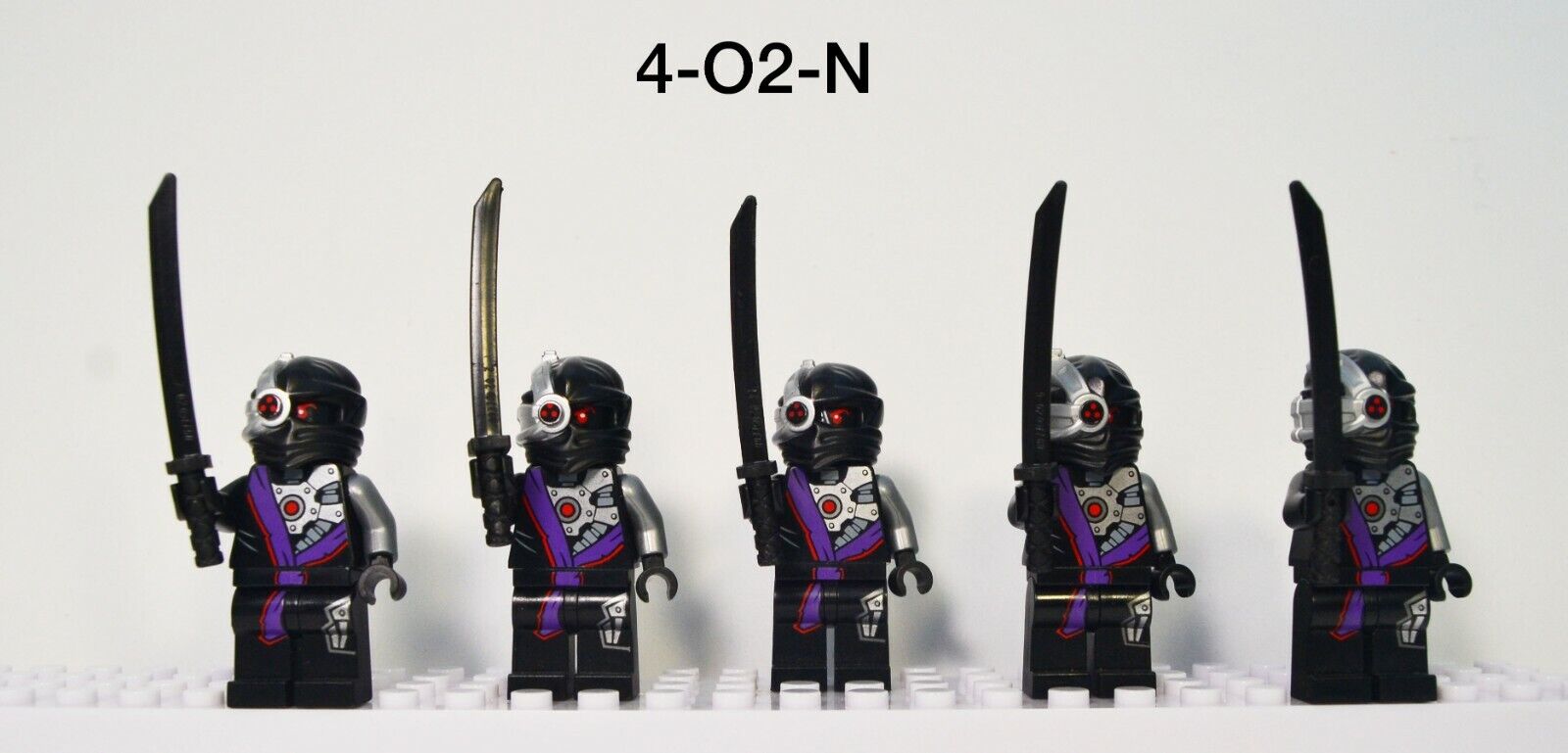 kalorie succes Kortfattet LEGO Ninjago Nindroid Warrior Minifigure Lot of 5 njo083 w/ Weapons Printed  Legs | eBay
