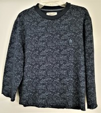 AUTH PENGUIN PULL-OVER PRINTED LONG SLEEVES KNIT SWEATER PREOWNED NAVY SZ S