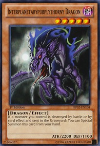 Interplanetarypurplythorny Dragon - BP02-EN104 - Common - 1st Edition x3 - Near