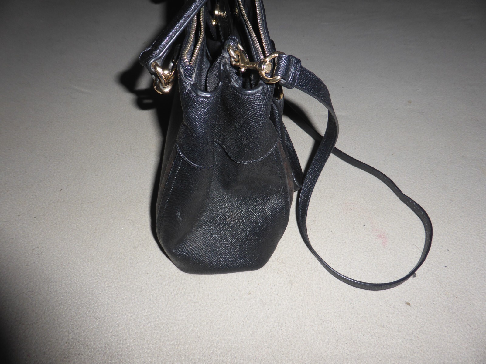 COACH PURSE BROOKE SIGNATURE CARRYALL BAG BROWN BLACK… Gem