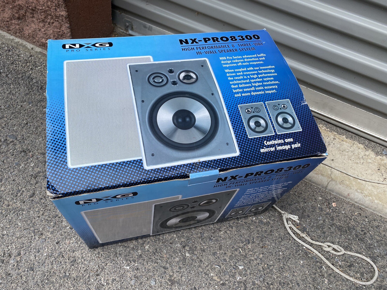 NXG SPEAKER NXPRO8300 HIGH PERFORMANCE 6.5'' 3 WAY IN WALL