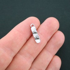 Bulk 40 Snowboard Charms Antique Silver Tone 3D - SC2095
