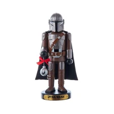 Kurt Adler Star Wars Resin Mandalorian Christmas Nutcracker, 10"