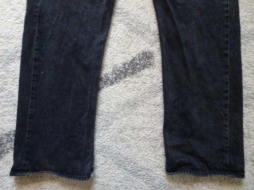 Levi's 501 Men’s Button Fly Original Fit Jeans 42x32 Black Denim Western - Picture 2 of 24