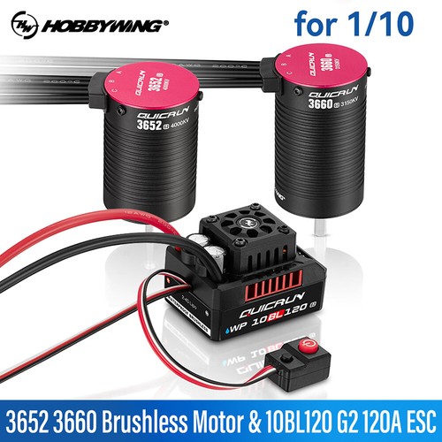 HobbyWing QuicRun 120A ESC+Sensorloser bürstenloser Motor für 1/10 RC Autos - Bild 4 von 36