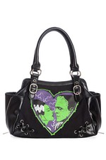 Banned Made For Each Other Frankenstein Bride Shoulder Bag Handbag Black New