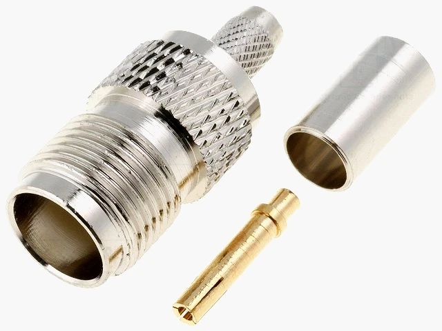 TNC Female Socket Inline Crimp Type Suits RG58 Cable