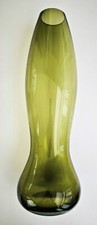 Vase, Glasvase, grün, modern, edles Design, 46 cm hoch