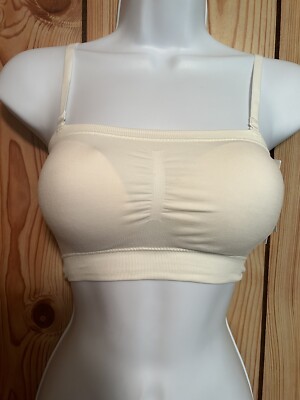 Nordstrom rack Activewear bralet gym bra crop top White Snow Size