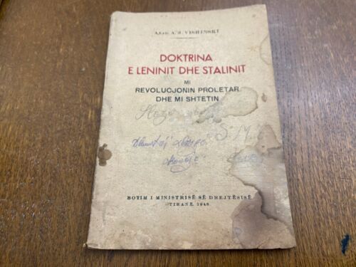 LIBRO ALBANESE DOKTRINA E LENINIT DHE STALINIT #328 ANNO 1948 - Foto 1 di 10